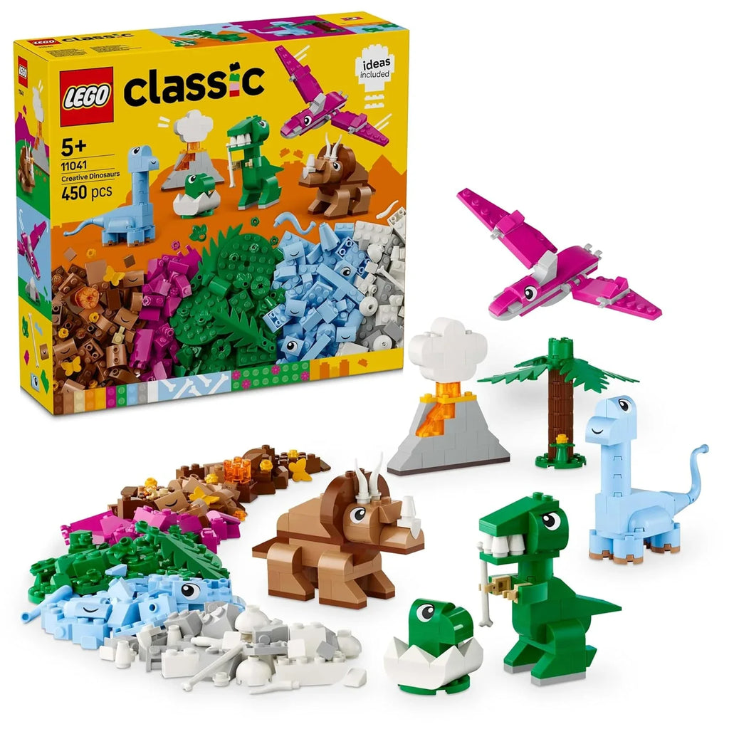 LEGO Classic Creative Dinosaurs 11041 – Building Blocks Toy for Kids 5+ - Naivri