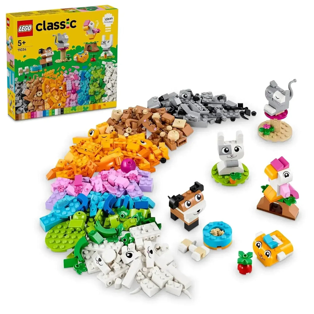 LEGO Classic Creative Pets 11034 – Build-an-Animal Toy for Kids 5+ - Naivri