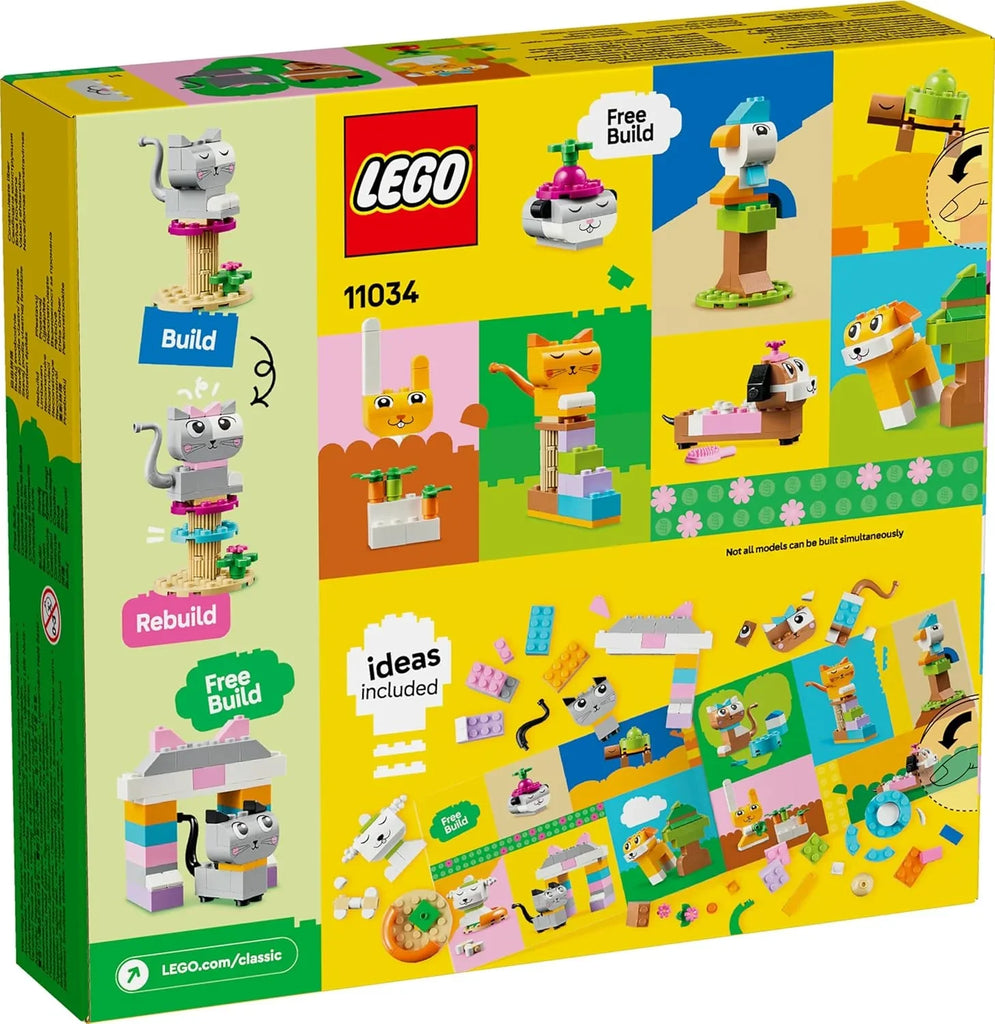 LEGO Classic Creative Pets 11034 – Build-an-Animal Toy for Kids 5+ - Naivri
