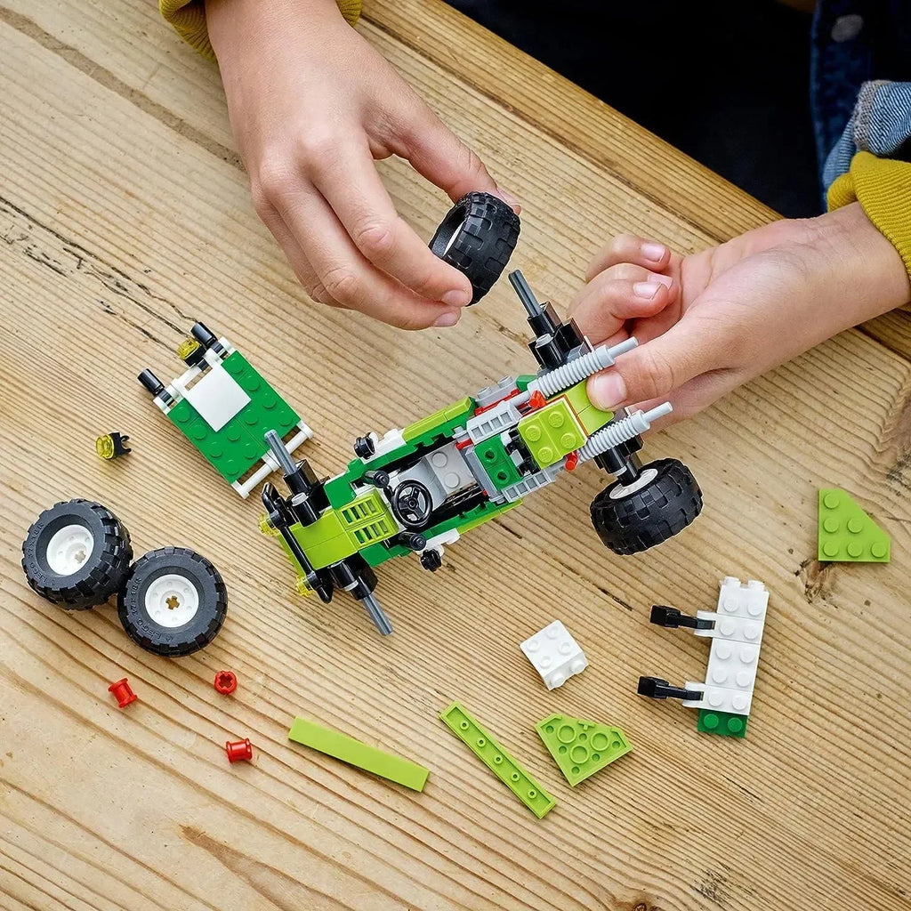 LEGO Creator 31123 Off-Road Buggy 3-in-1 Building Toy | Buggy, Skid Loader & ATV Models | Age 7+ - Naivri