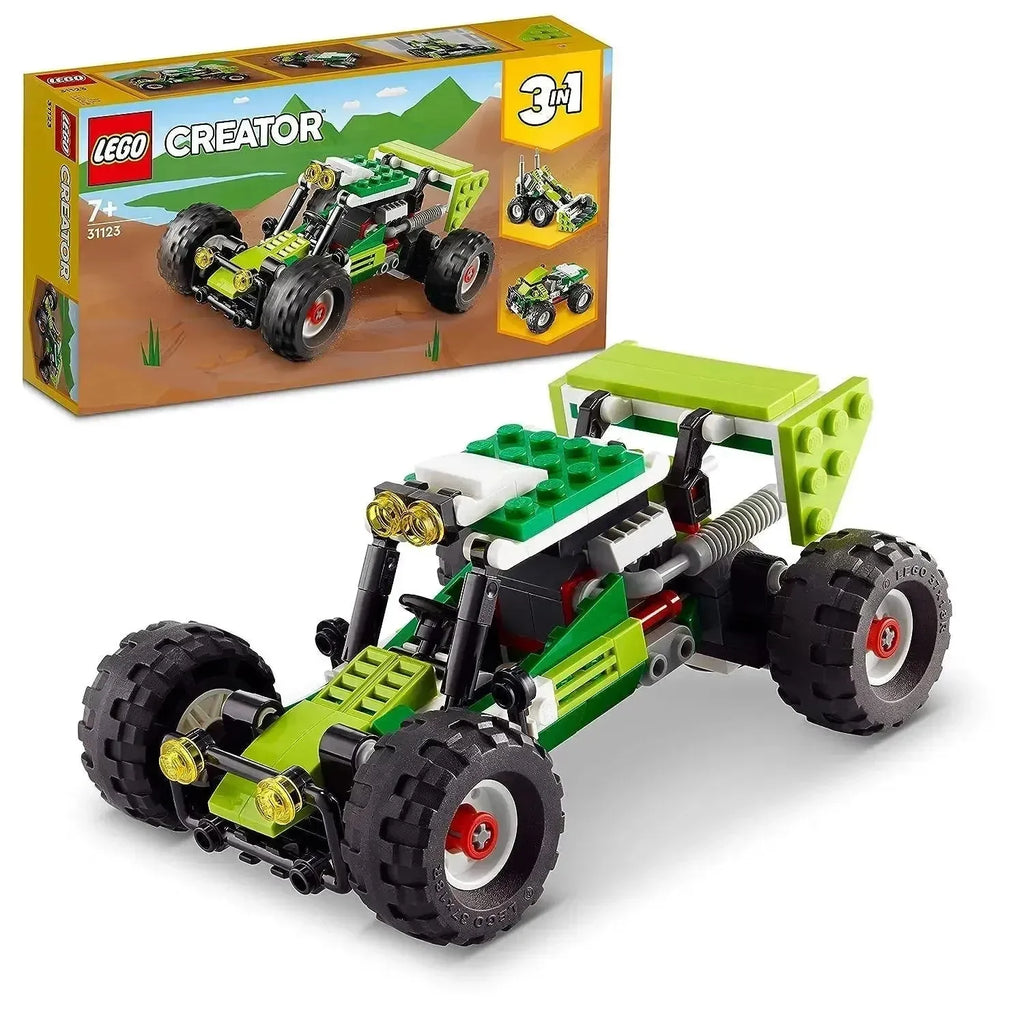 LEGO Creator 31123 Off-Road Buggy 3-in-1 Building Toy | Buggy, Skid Loader & ATV Models | Age 7+ - Naivri