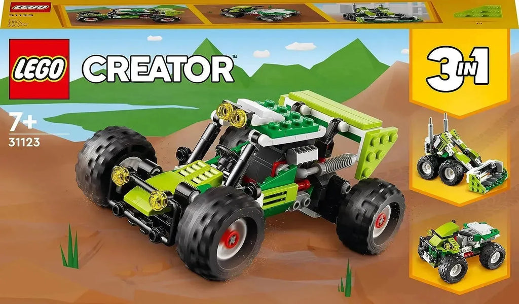 LEGO Creator 31123 Off-Road Buggy 3-in-1 Building Toy | Buggy, Skid Loader & ATV Models | Age 7+ - Naivri