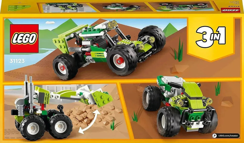 LEGO Creator 31123 Off-Road Buggy 3-in-1 Building Toy | Buggy, Skid Loader & ATV Models | Age 7+ - Naivri