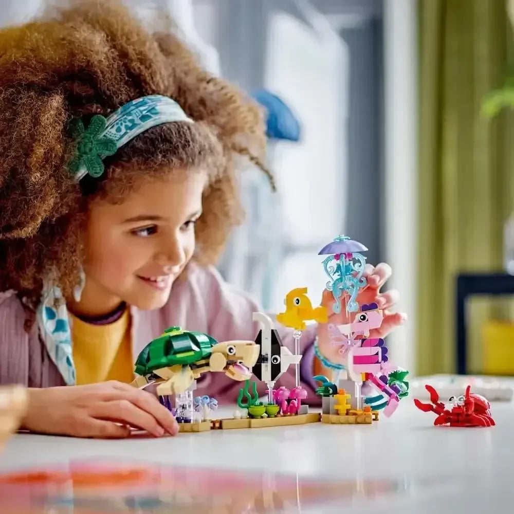 LEGO Creator 31158 Sea Animals – 3-in-1 Underwater Building Toy for Kids (421 Pieces) - Naivri