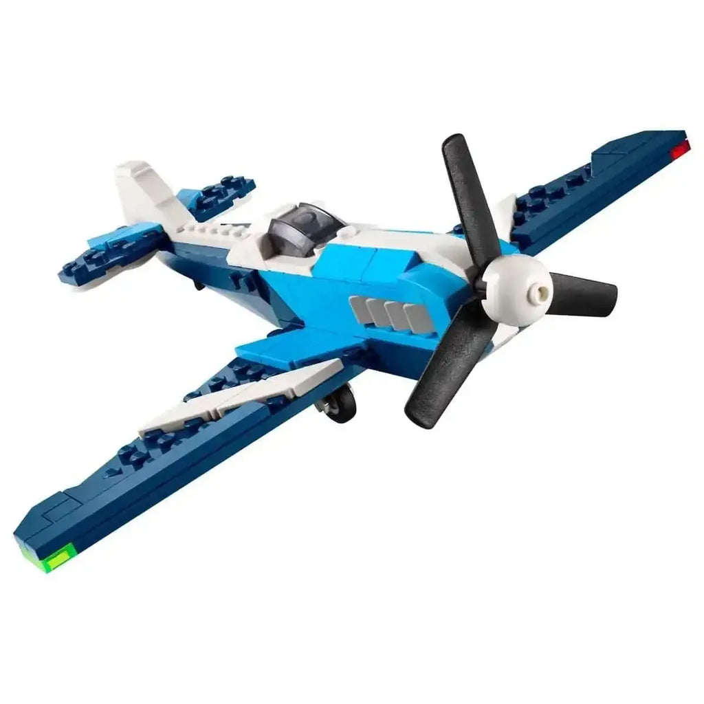 LEGO Creator 31160 Aircraft: Race Plane – 3-in-1 Building Toy Set for Kids 7+ - Naivri