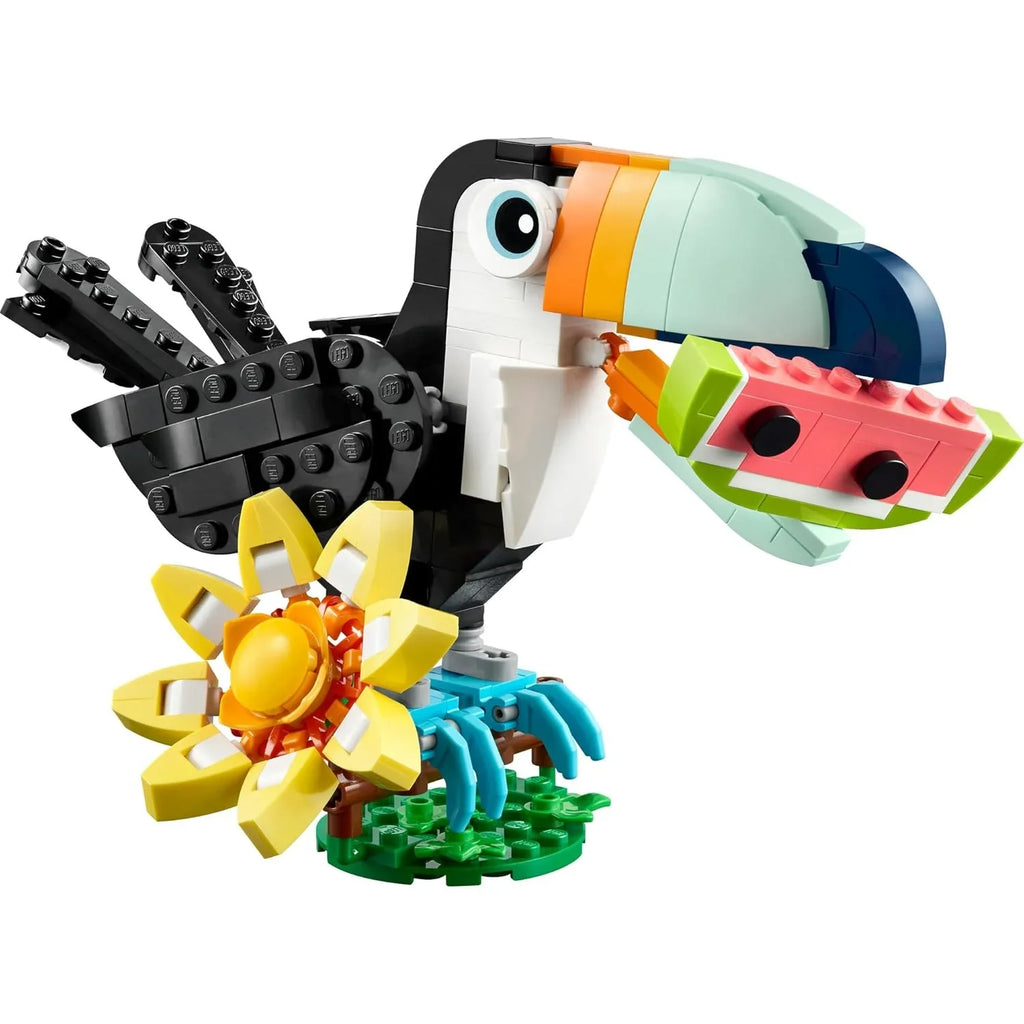 LEGO Creator 31173 Tropical Toucan 3-in-1 Animal Playset – Creative Building Kit for Kids 7+ - Naivri