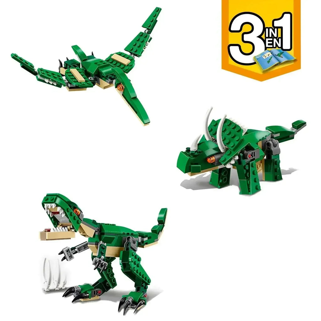 Lego Creator 3in1 Mighty Dinosaurs 31058 Building Blocks for Kids – Multicolor - Naivri