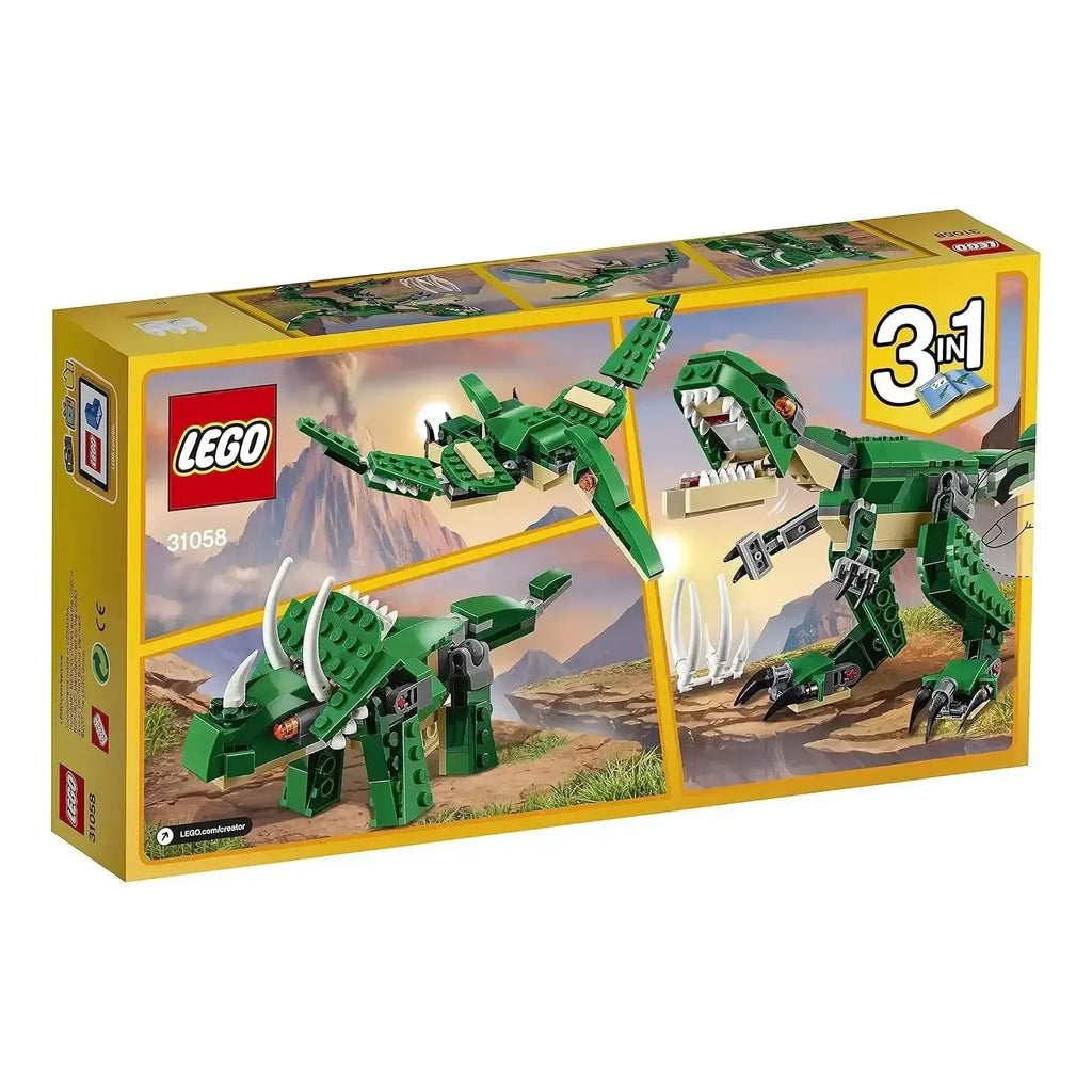 Lego Creator 3in1 Mighty Dinosaurs 31058 Building Blocks for Kids – Multicolor - Naivri
