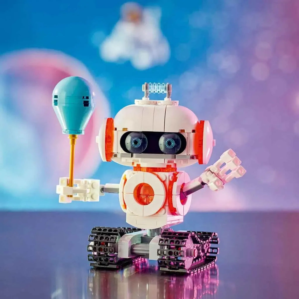 LEGO Creator 3in1 Space Robot Toy Science Playset 31164 – Build Robot, Rocket & Dog | STEM-Inspired Building Kit for Kids 8+ | Battery-Powered Light Brick | Gift for Boys & Girls - Naivri