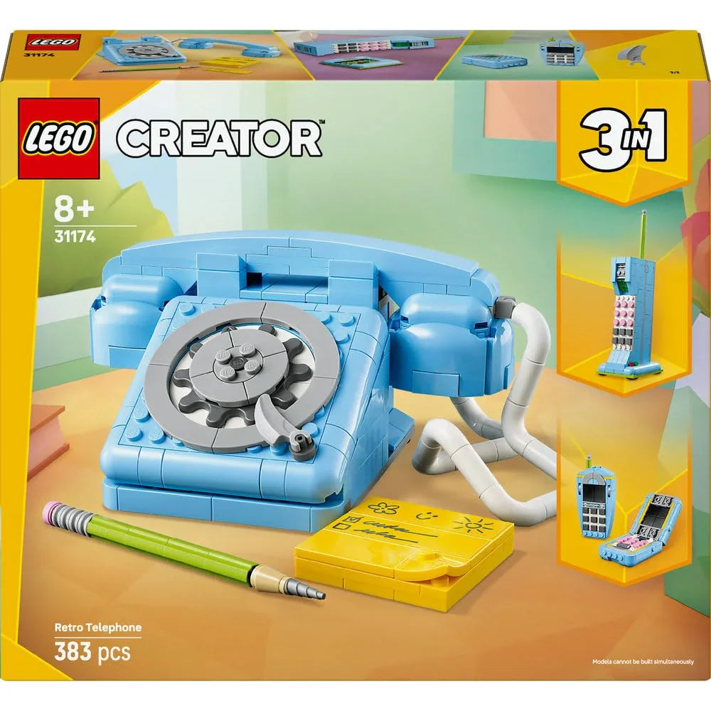 LEGO Creator Retro Telephone 31174 – 3-in-1 Vintage Model for Ages 8+ - Naivri