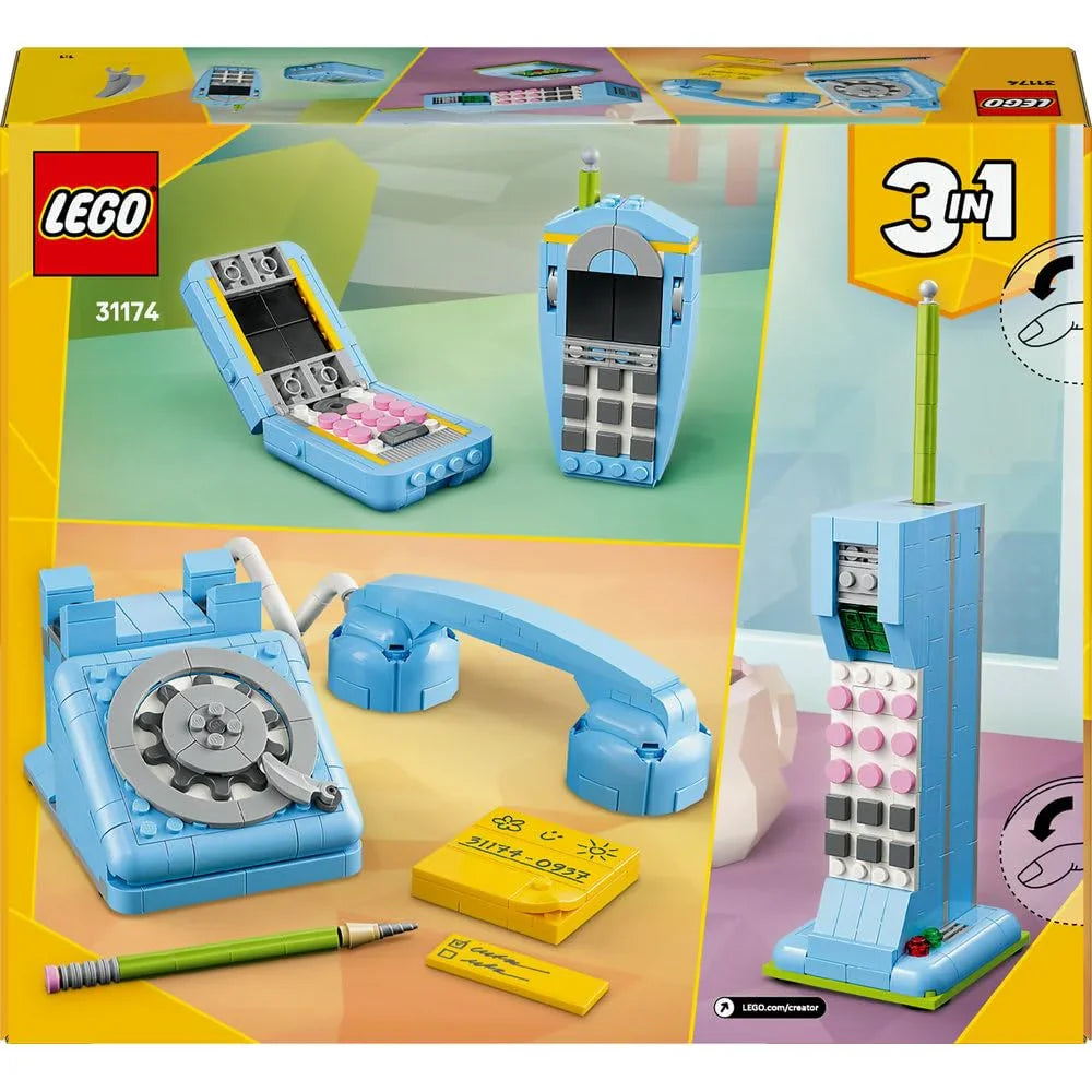 LEGO Creator Retro Telephone 31174 – 3-in-1 Vintage Model for Ages 8+ - Naivri