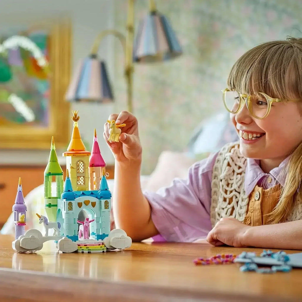 LEGO Creator Unicorn Fantasy 3-in-1 Castle Playset – Magical Building Kit for Kids 8+ - Naivri