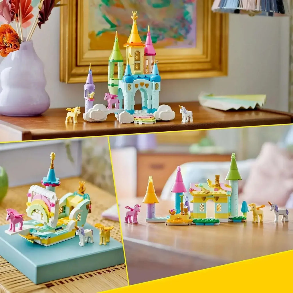 LEGO Creator Unicorn Fantasy 3-in-1 Castle Playset – Magical Building Kit for Kids 8+ - Naivri