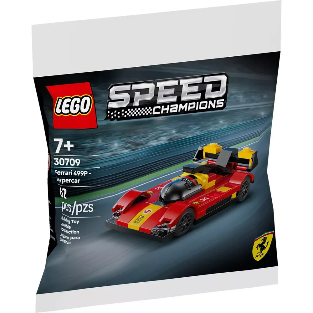 LEGO Ferrari 499P Hypercar 30709 Polybag – 62-Piece Racing Toy for Kids 7+ - Naivri
