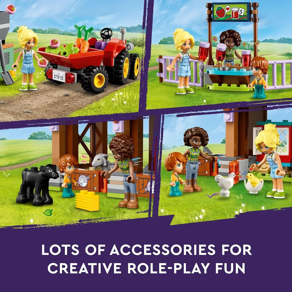 LEGO Friends 42617 Farm Animal Sanctuary Toy Set | Creative Building Kit for Girls and Boys Age 6+ with Mini-Dolls, Tractor, Animals & Accessories | Educational Farm Toy - Naivri