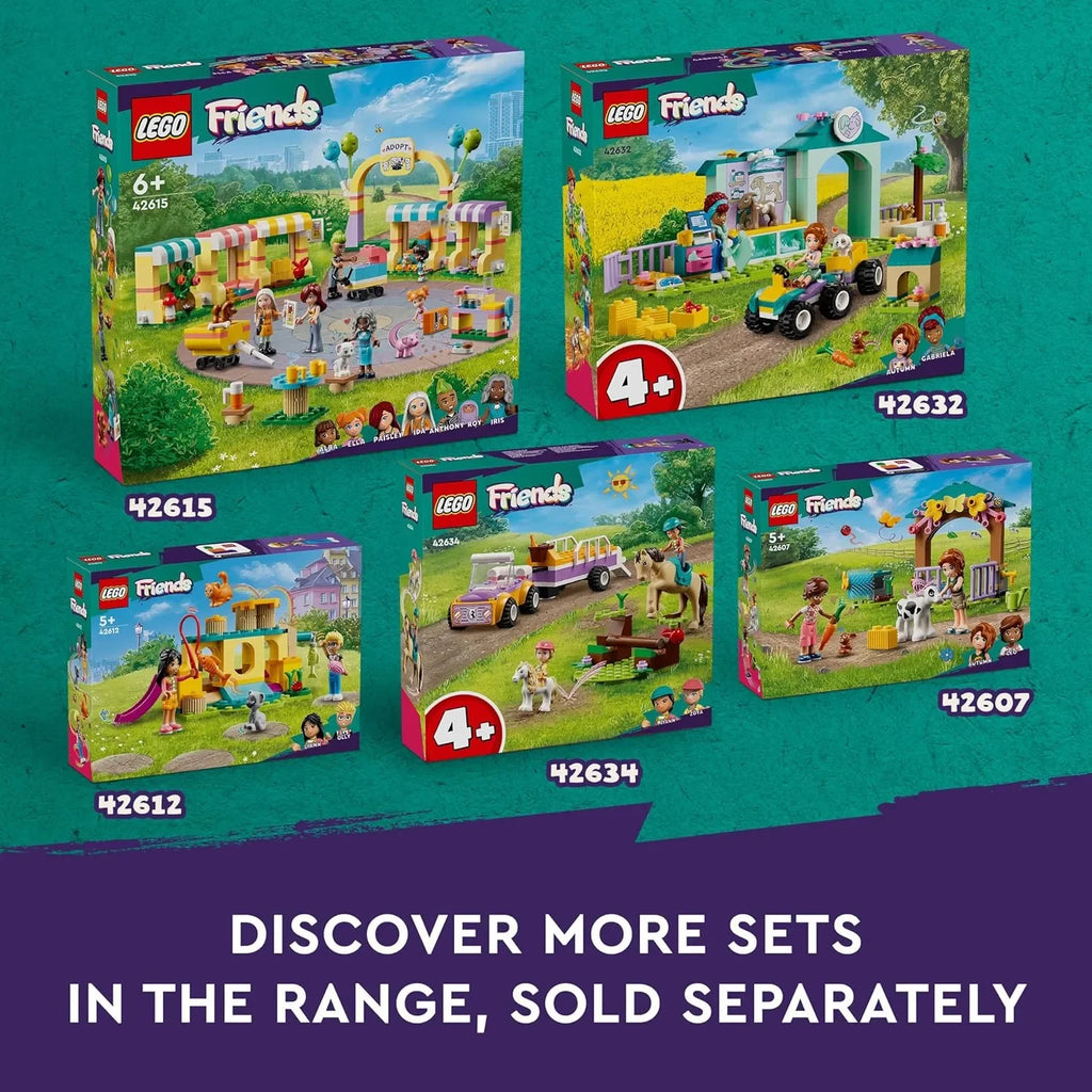 LEGO Friends 42617 Farm Animal Sanctuary Toy Set | Creative Building Kit for Girls and Boys Age 6+ with Mini-Dolls, Tractor, Animals & Accessories | Educational Farm Toy - Naivri