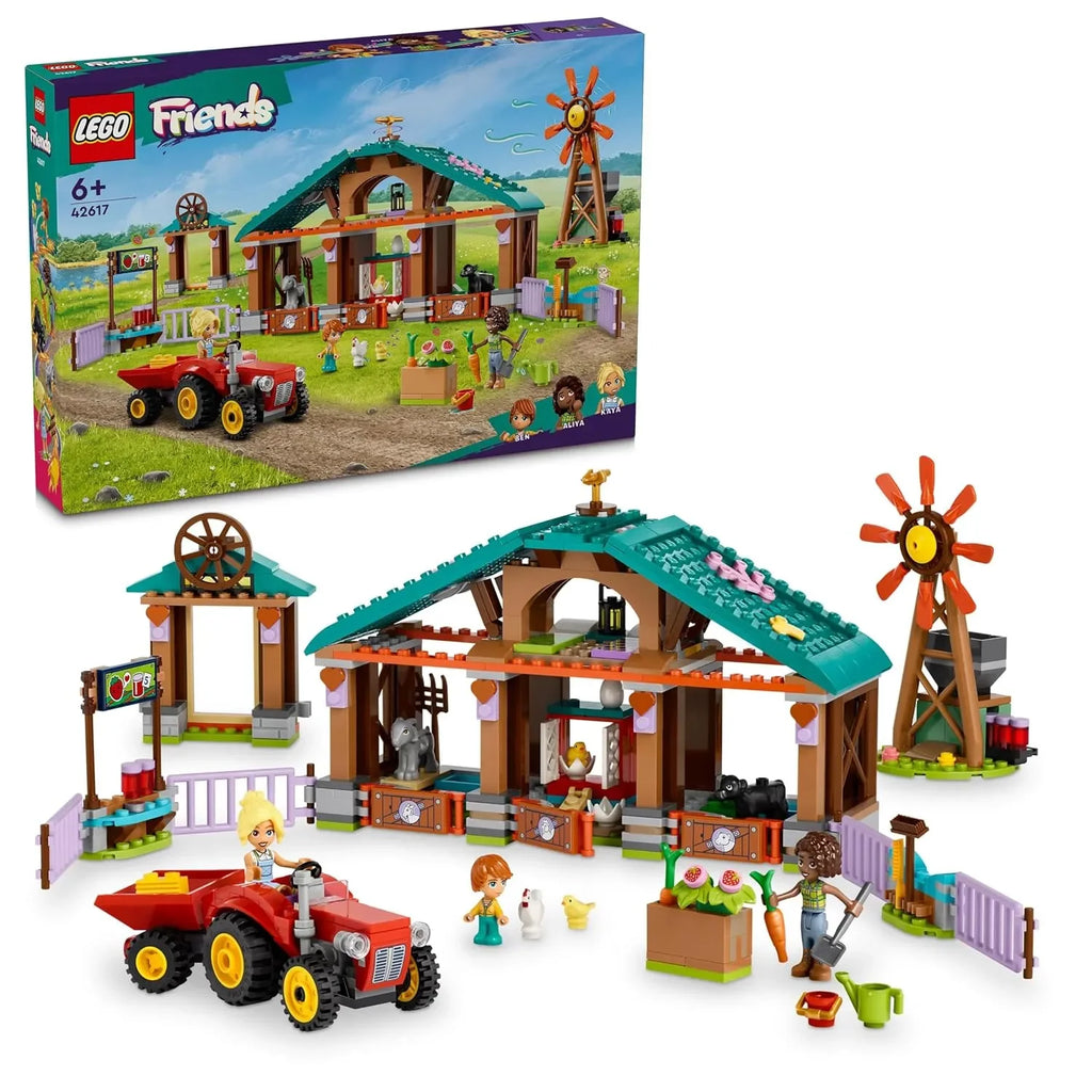 LEGO Friends 42617 Farm Animal Sanctuary Toy Set | Creative Building Kit for Girls and Boys Age 6+ with Mini-Dolls, Tractor, Animals & Accessories | Educational Farm Toy - Naivri