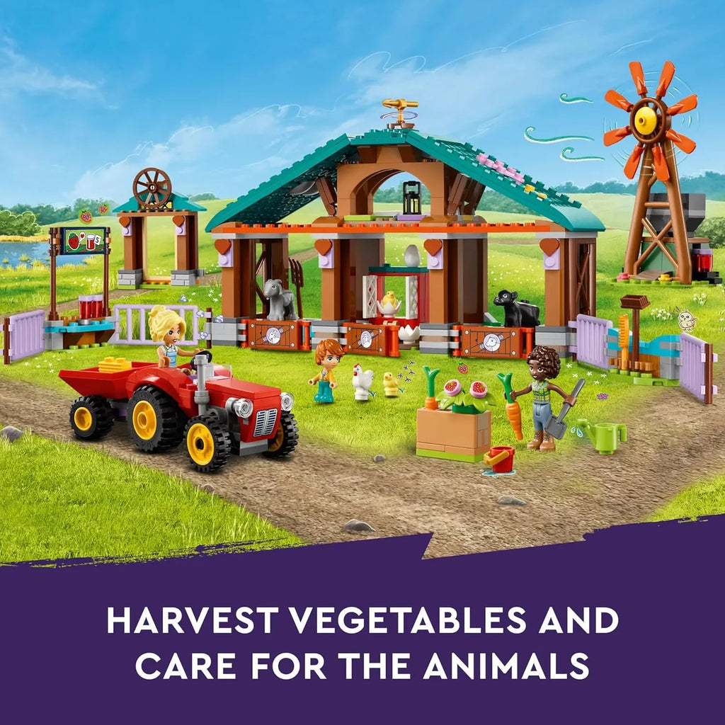 LEGO Friends 42617 Farm Animal Sanctuary Toy Set | Creative Building Kit for Girls and Boys Age 6+ with Mini-Dolls, Tractor, Animals & Accessories | Educational Farm Toy - Naivri