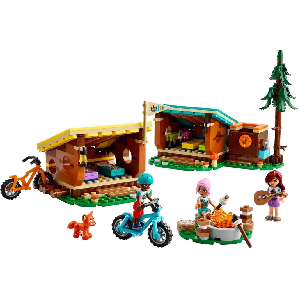 LEGO Friends 42624 Adventure Camp Cozy Cabins Set – Fun Camping Toy for Kids - Naivri