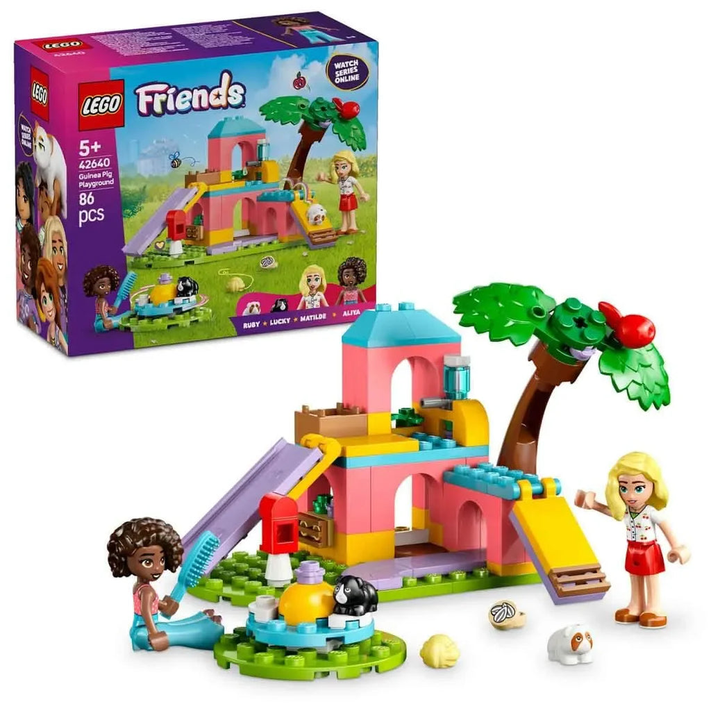 LEGO Friends 42640 Guinea Pig Playground – Animal Playset with Minidolls and Accessories for Kids Age 5+ - Naivri