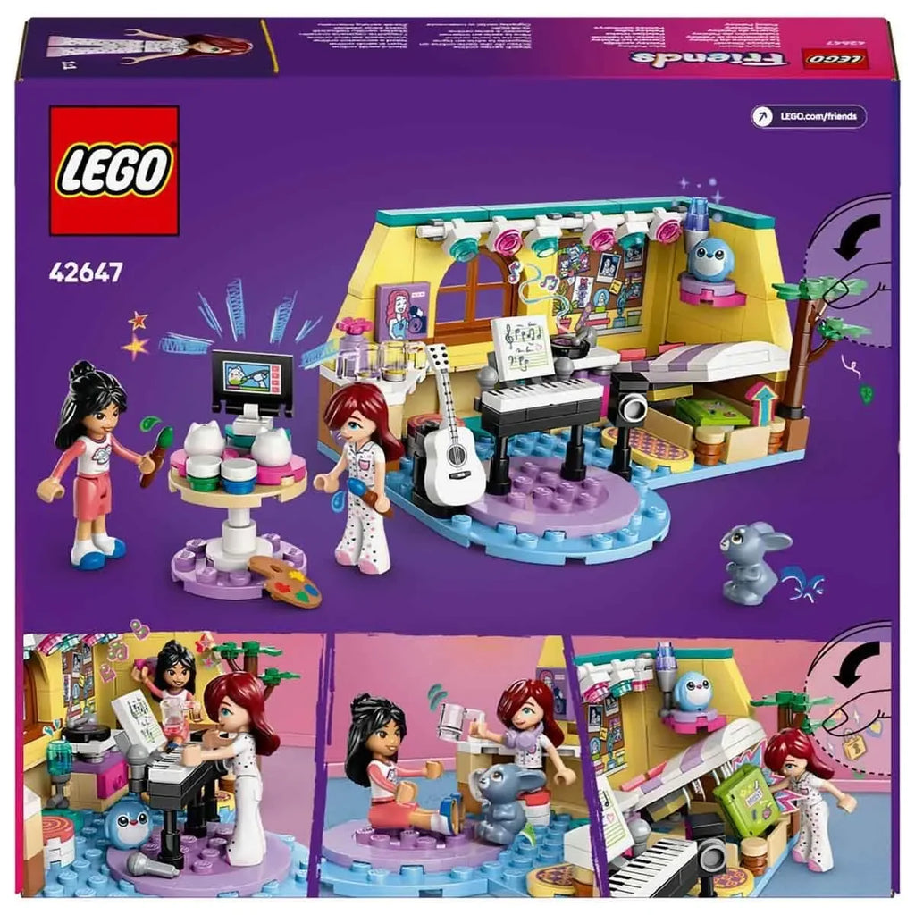 LEGO Friends 42647 Paisley's Room – Creative Bedroom Playset for Kids 6+, with Minidolls, Bunny Pet, Art & Music Accessories, Hidden Diary, Gift for Girls & Boys Who Love Imaginative Storytelling - Naivri