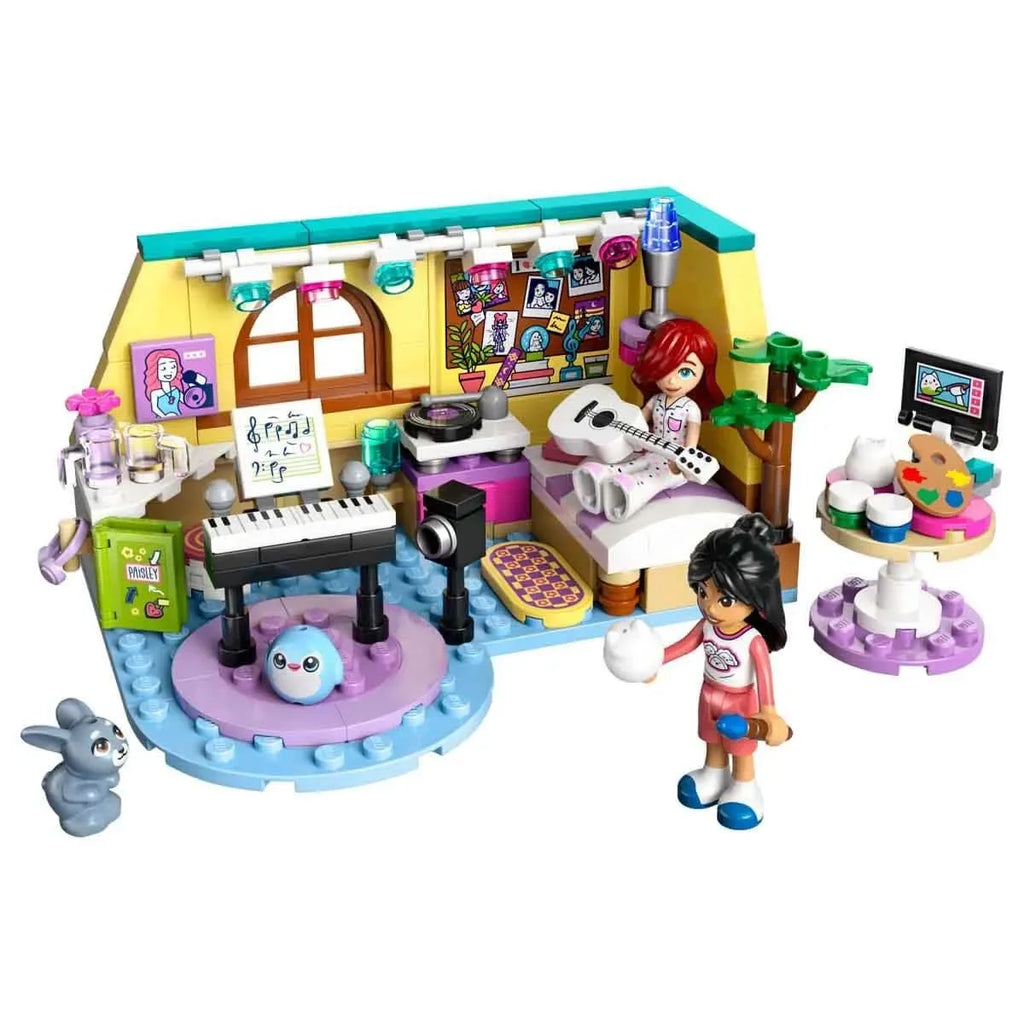 LEGO Friends 42647 Paisley's Room – Creative Bedroom Playset for Kids 6+, with Minidolls, Bunny Pet, Art & Music Accessories, Hidden Diary, Gift for Girls & Boys Who Love Imaginative Storytelling - Naivri