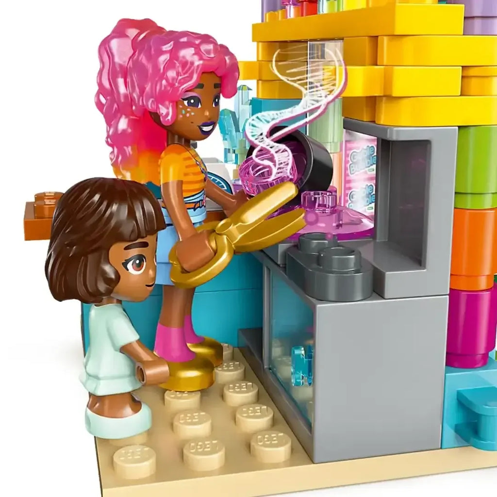 LEGO Friends 42649 Heartlake City Sweet Shop – Pretend Candy Store Building Set for Kids 6+, Includes Leo, Alba, Micro Doll, Cat Figure & Candy Accessories – Ideal Gift for Creative Play & Roleplaying Adventures - Naivri