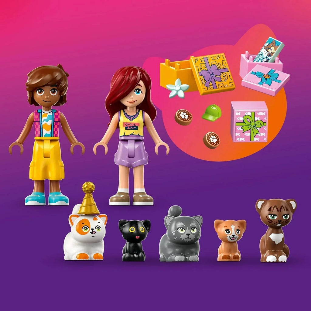 Lego Friends Cat Birthday Party & Tree House 42666 | Creative Cat-Lover’s Gift Set - Naivri