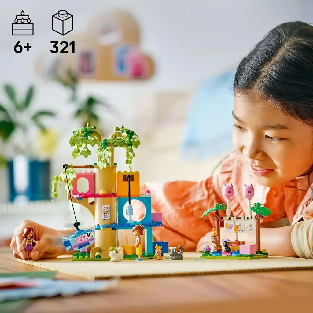 Lego Friends Cat Birthday Party & Tree House 42666 | Creative Cat-Lover’s Gift Set - Naivri