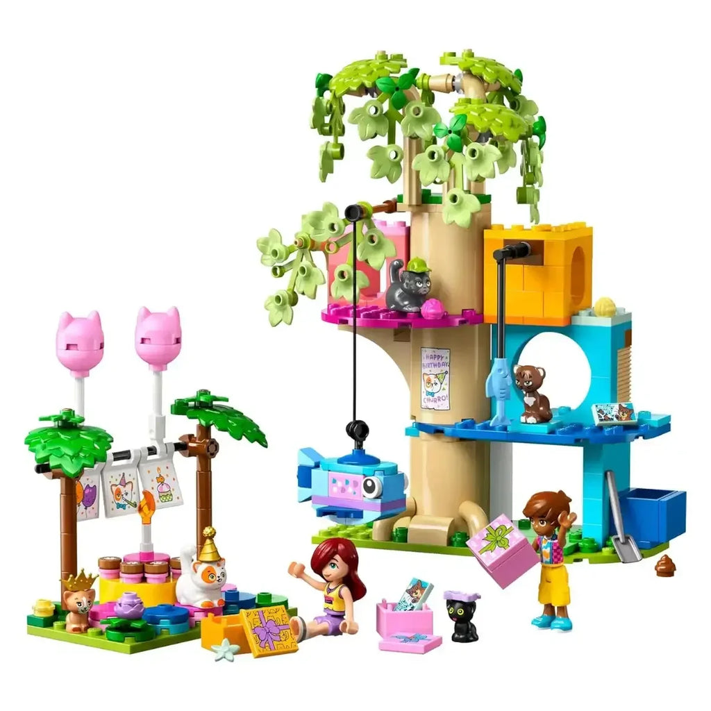 Lego Friends Cat Birthday Party & Tree House 42666 | Creative Cat-Lover’s Gift Set - Naivri
