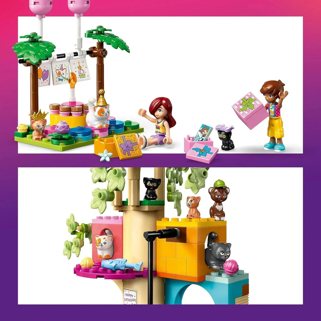 Lego Friends Cat Birthday Party & Tree House 42666 | Creative Cat-Lover’s Gift Set - Naivri