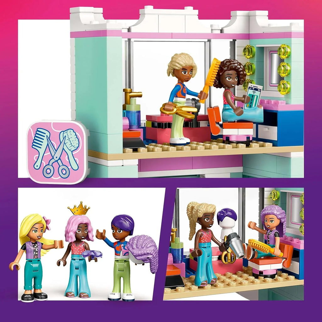 Lego Friends Hair Salon and Accessories Store Creative Pretend-Play Toy 42662 – Building Blocks Toy Set for Kids 7+ | Gift for Boys and Girls - Naivri