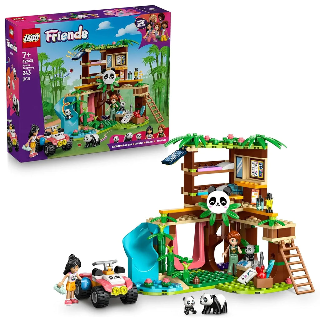 LEGO Friends Panda Sanctuary 42648 Wildlife Care Set – Nature Play & Animal Rescue for Ages 7+ - Naivri