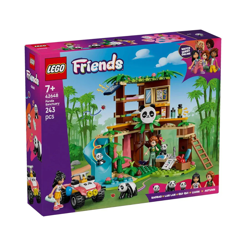 LEGO Friends Panda Sanctuary 42648 Wildlife Care Set – Nature Play & Animal Rescue for Ages 7+ - Naivri