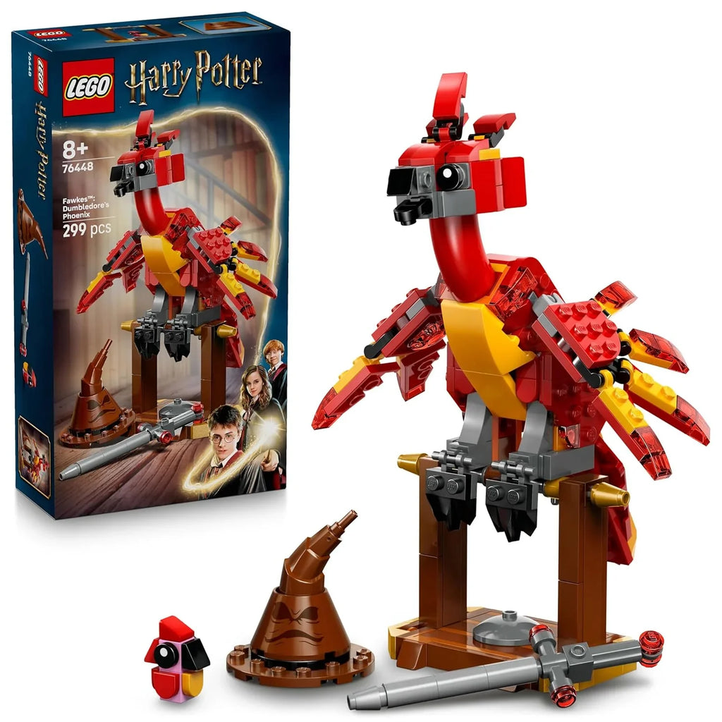 LEGO Harry Potter Fawkes Dumbledore’s Phoenix Toy 76448 Building Set for Kids 8+ - Naivri