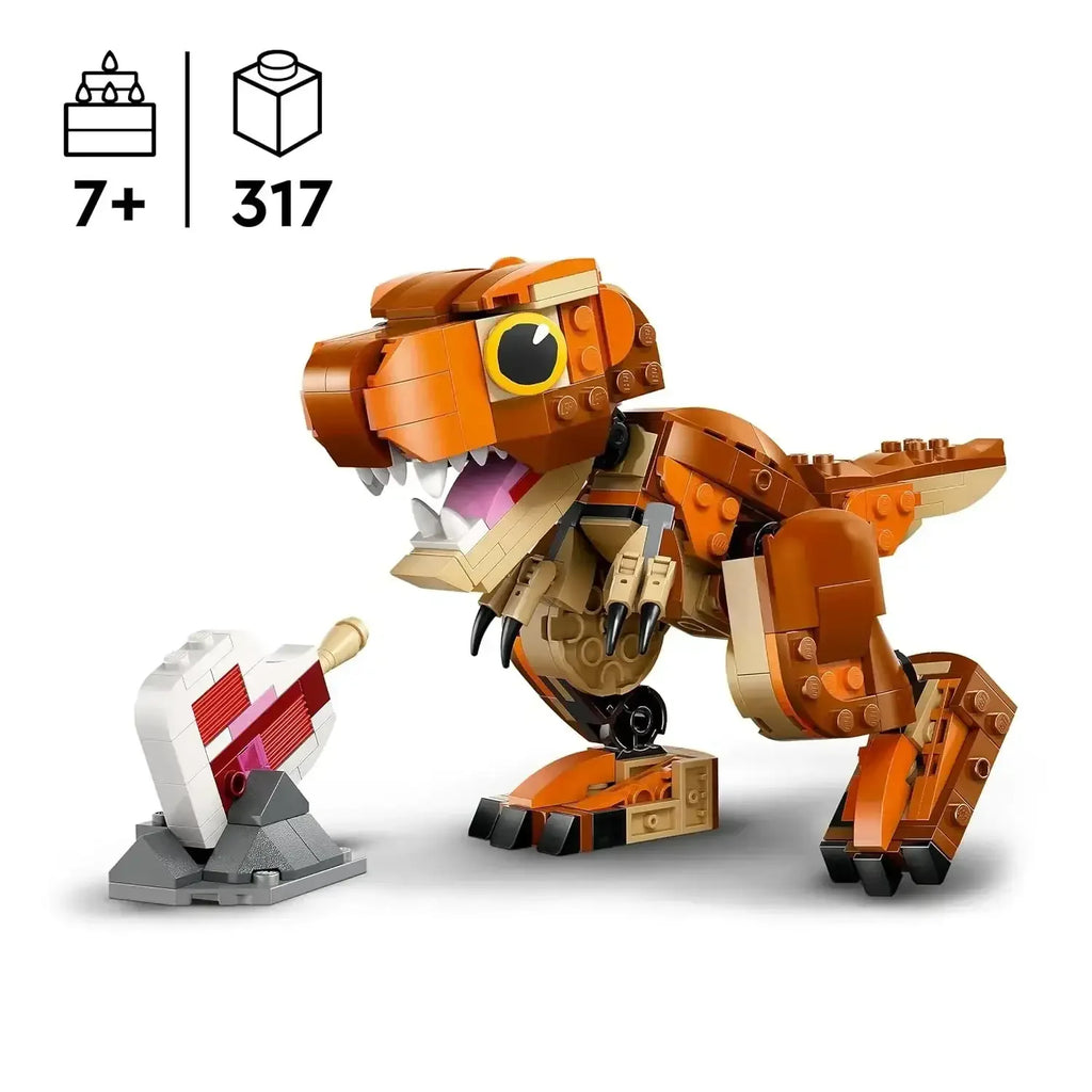 LEGO Jurassic World 76967 Little Eatie: T. rex Dinosaur Model Building Kit for Kids (Ages 7+) - Naivri
