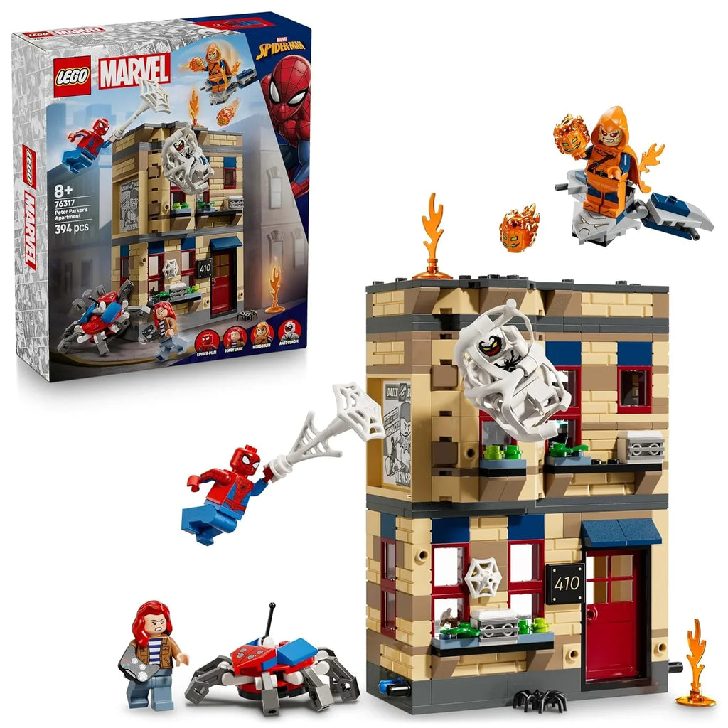 LEGO Marvel 76317 Spider-Man Apartment Showdown – Explosive Super Hero Battle Set for Ages 8+ - Naivri