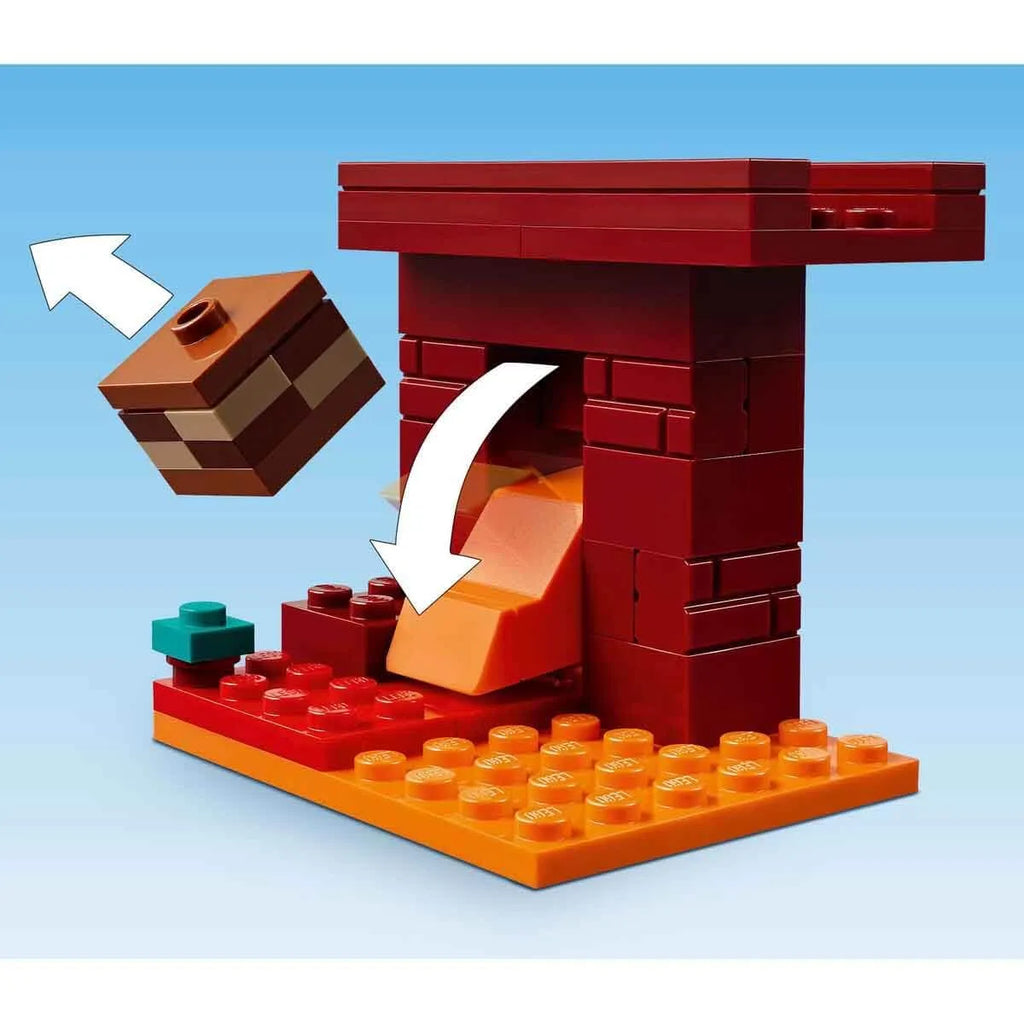 Lego Minecraft 21266 The Nether Lava Battle - Naivri