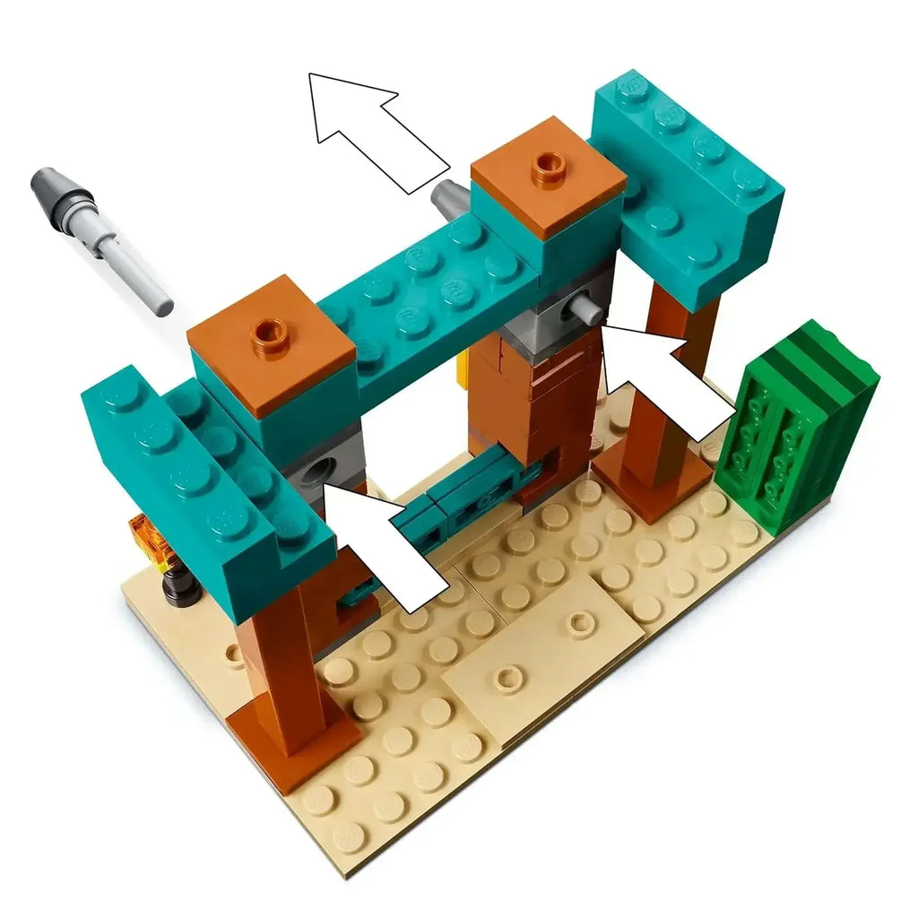 LEGO Minecraft 21267 Illager Desert Patrol – Action Adventure Building Set for Kids 7+ - Naivri