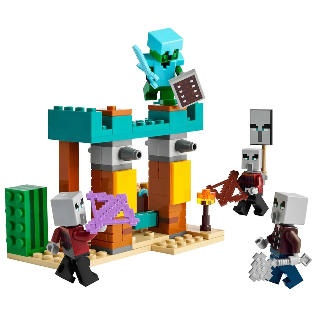 LEGO Minecraft 21267 Illager Desert Patrol – Action Adventure Building Set for Kids 7+ - Naivri