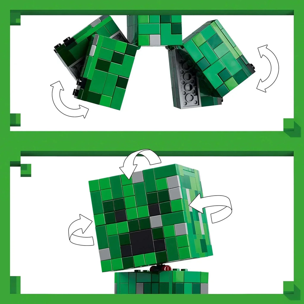 Lego Minecraft The Creeper Gamer Decor and Action Figure Building Toy 21276 – Creative Building Set for Kids Aged 10+ - Naivri