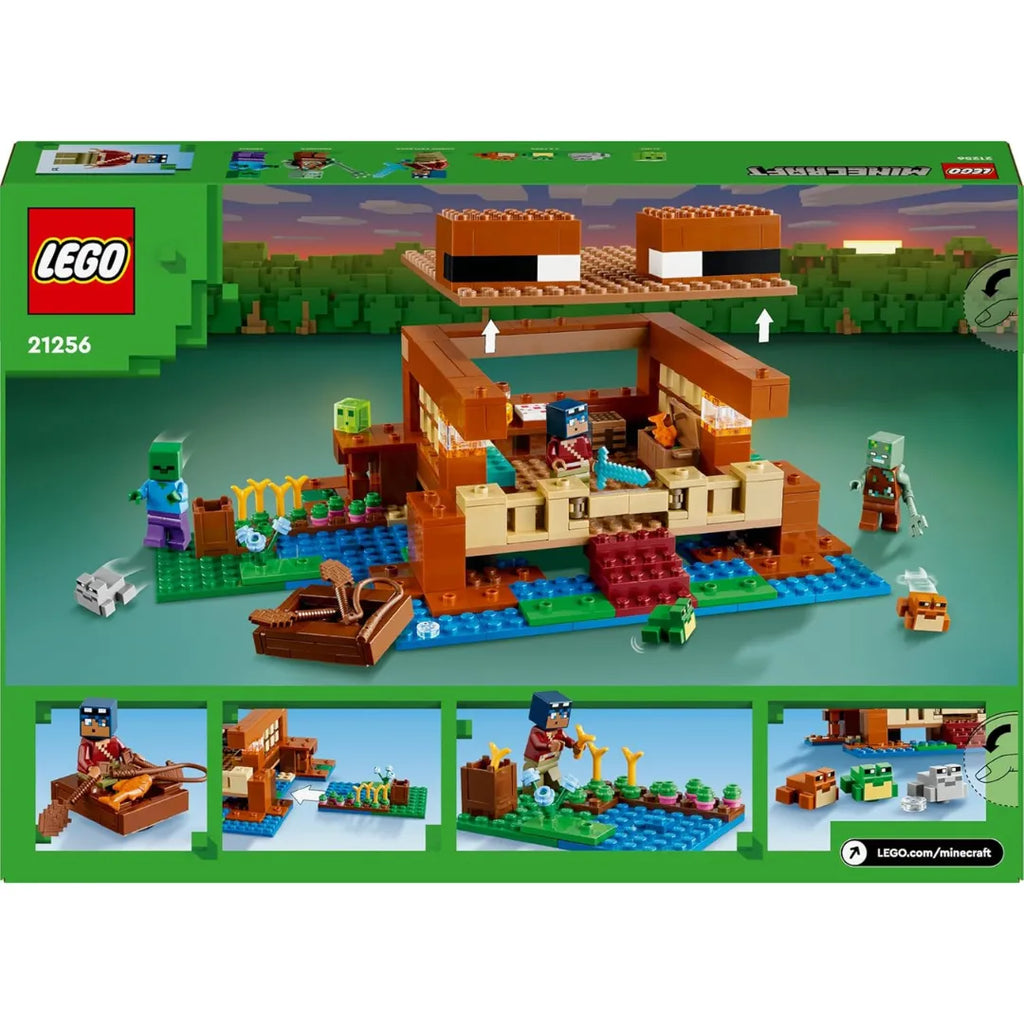 LEGO Minecraft The Frog House 21256 Building Toy Set | Gamer-Themed LEGO Set for Kids Age 8+ with Minecraft Characters & Animal Figures | Creative Play Construction Kit - Naivri
