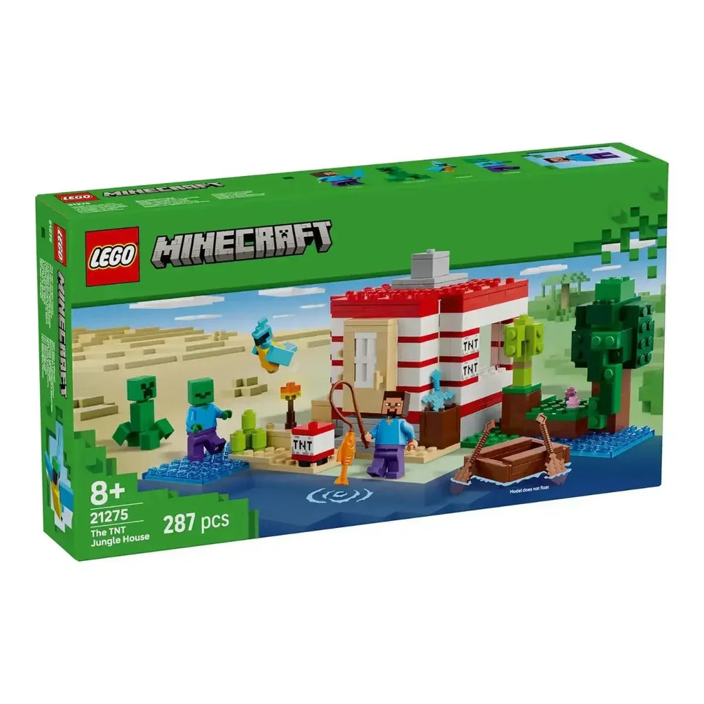Lego Minecraft The TNT Jungle House 21275 Building Set – Video Game Toy Gift for Kids 8+ - Naivri