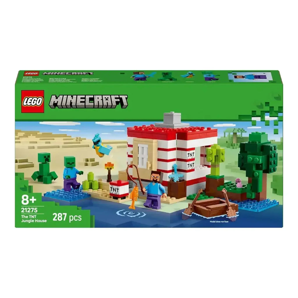 Lego Minecraft The TNT Jungle House 21275 Building Set – Video Game Toy Gift for Kids 8+ - Naivri