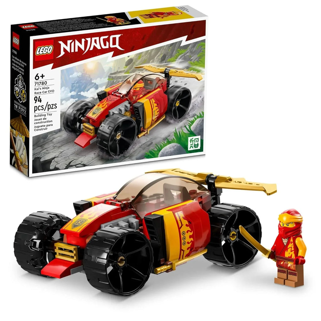 LEGO NINJAGO 71780 Kai’s Racing Car EVO Set – Buildable Ninja Action Toy for Kids 6+ - Naivri
