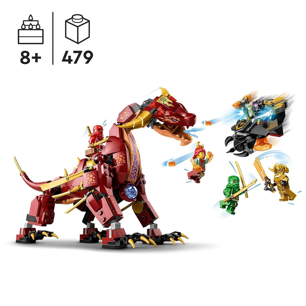 Lego Ninjago 71793 Heatwave Transforming Lava Dragon - Naivri
