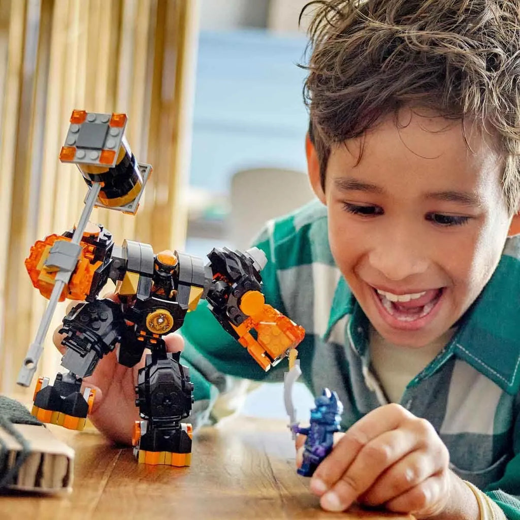 LEGO NINJAGO 71806 Cole’s Elemental Earth Mech – Action Figure Toy for Kids - Naivri