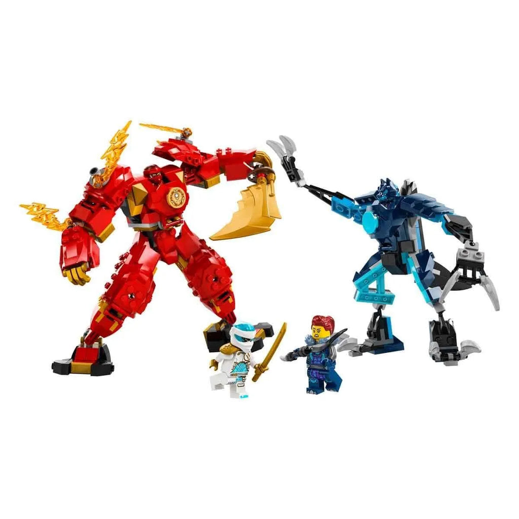 LEGO Ninjago 71808 Elemental Fire Mech Battle Suit – Customizable Ninja Build for Ages 7+ - Naivri