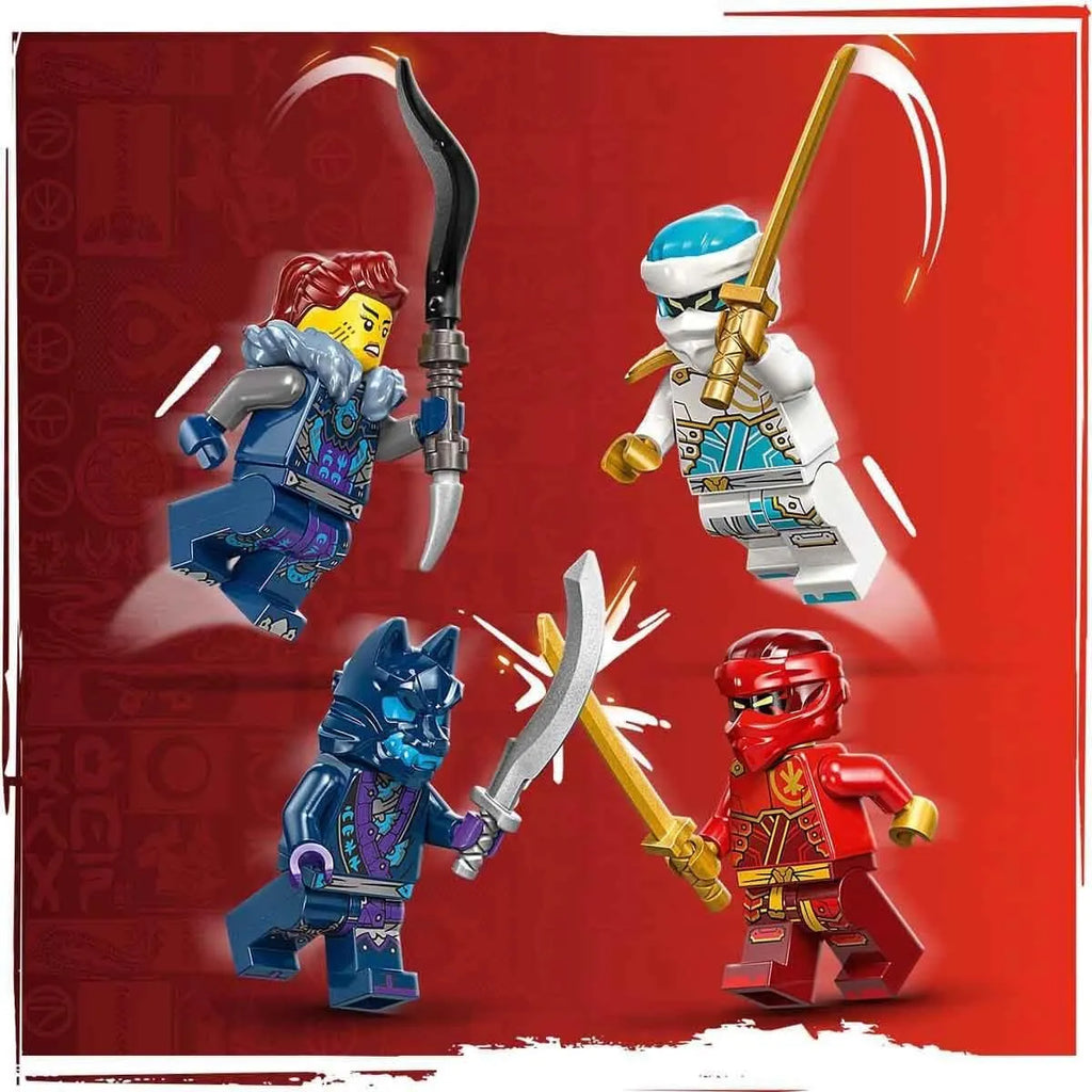 LEGO Ninjago 71808 Elemental Fire Mech Battle Suit – Customizable Ninja Build for Ages 7+ - Naivri