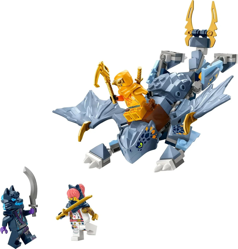 LEGO Ninjago 71810 Young Dragon Riyu Adventure Set – Posable Buildable Dragon Toy for Ages 6+ - Naivri